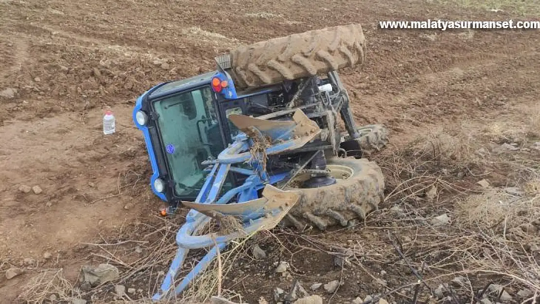 Elazığ'da traktör devrildi: 1 yaralı