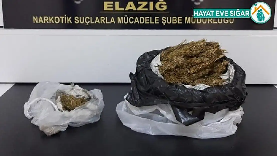 Elazığ'da uyuşturucu ile yakalanan 2 şüpheli tutuklandı