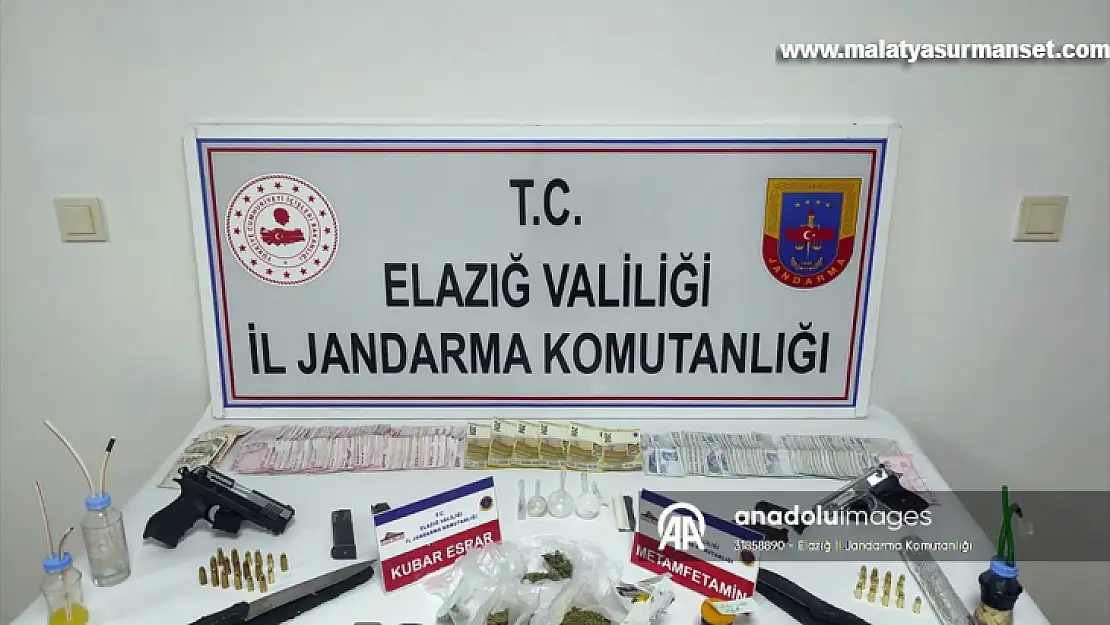 Elazığ'da uyuşturucu operasyonunda 4 zanlı tutuklandı