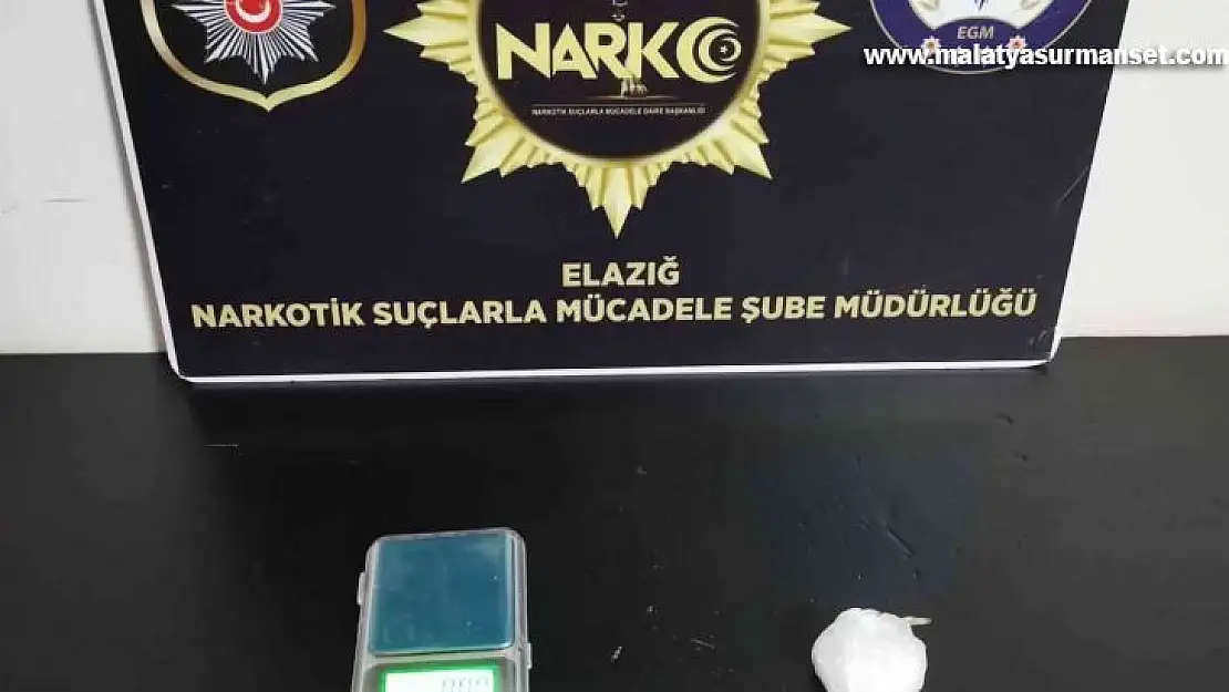 Elazığ'da uyuşturucuyla mücadele çalışmaları: 2 tutuklama