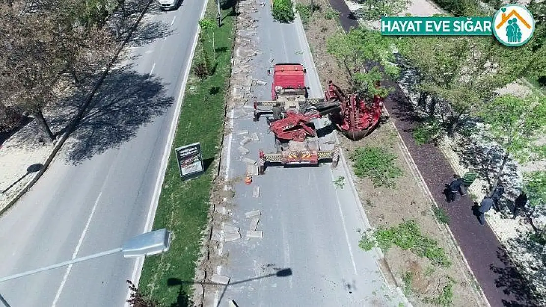 Elazığ'da yol genişletme çalışmaları