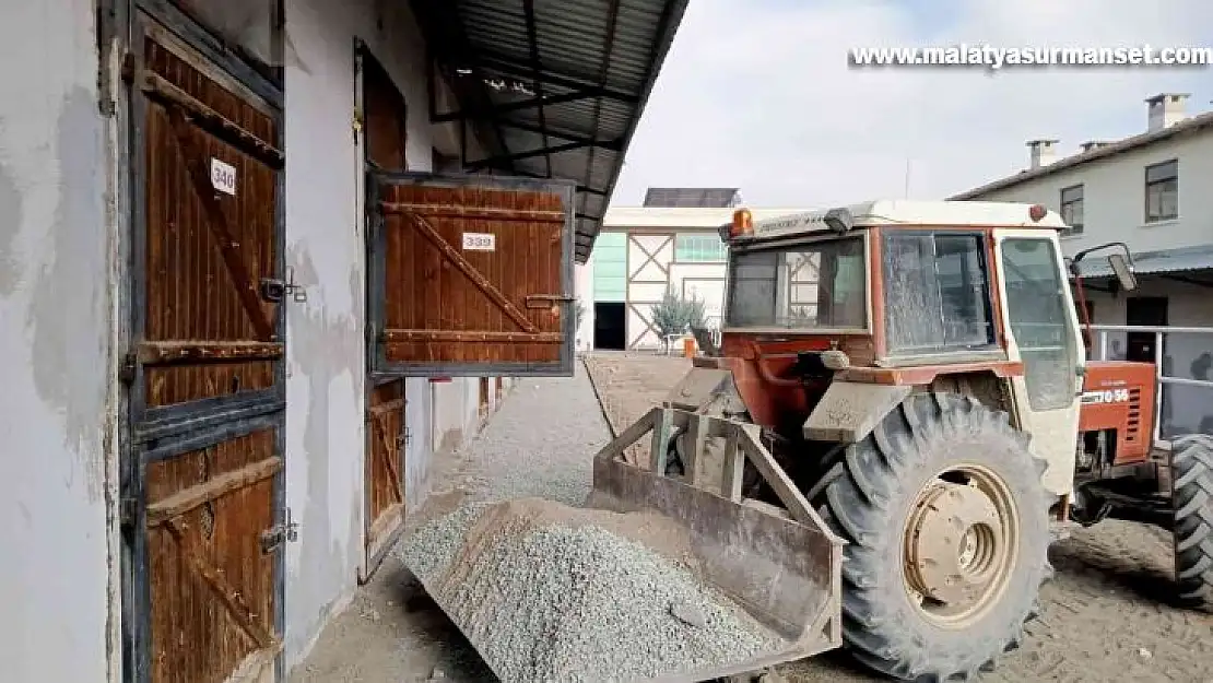 Elazığ Hipodromunda yeni sezon öncesi çalışmalar sürüyor