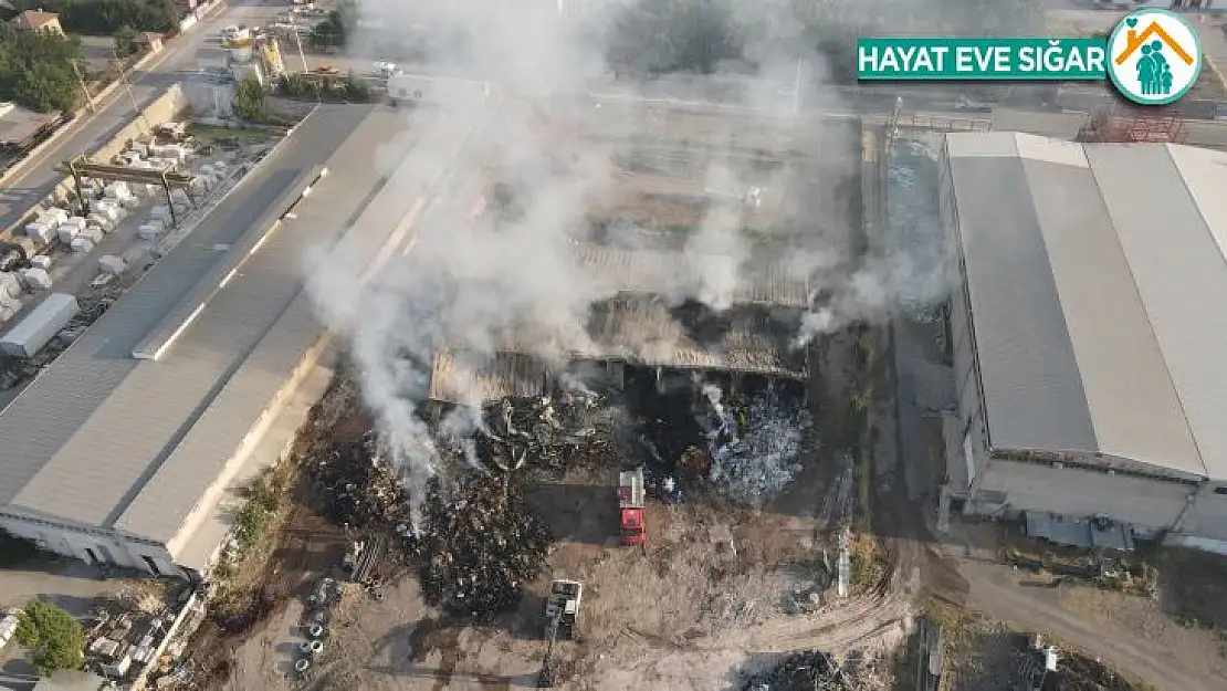 Elazığ OSB'deki tesis yangını 8 saatin sonunda söndürüldü, soğutma çalışmalarına başlandı