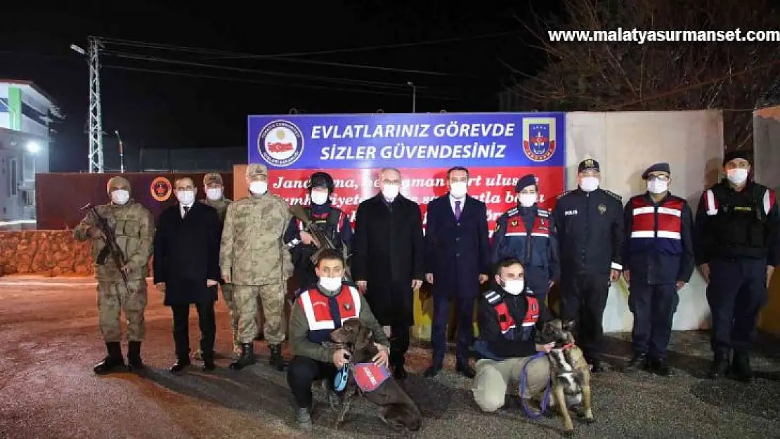 Elazığ protokolü yeni yıla güvenlik güçleriyle girdi