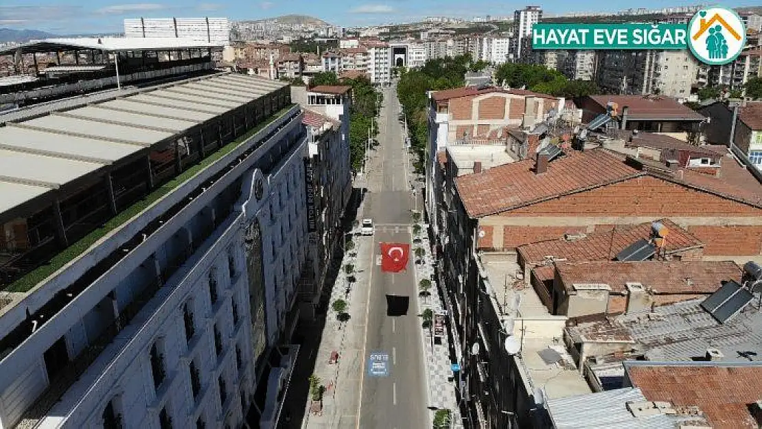 Elazığ sokağa çıkma kısıtlamasıyla sessizliğe büründü
