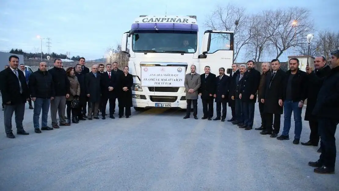 Elazığ ve Malatya için Gölbaşı tek yürek oldu