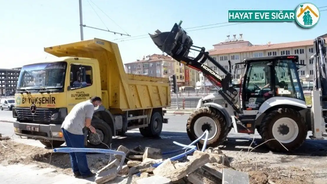 Emeksiz alt kavşağındaki trafik sıkışıklığını gideriliyor