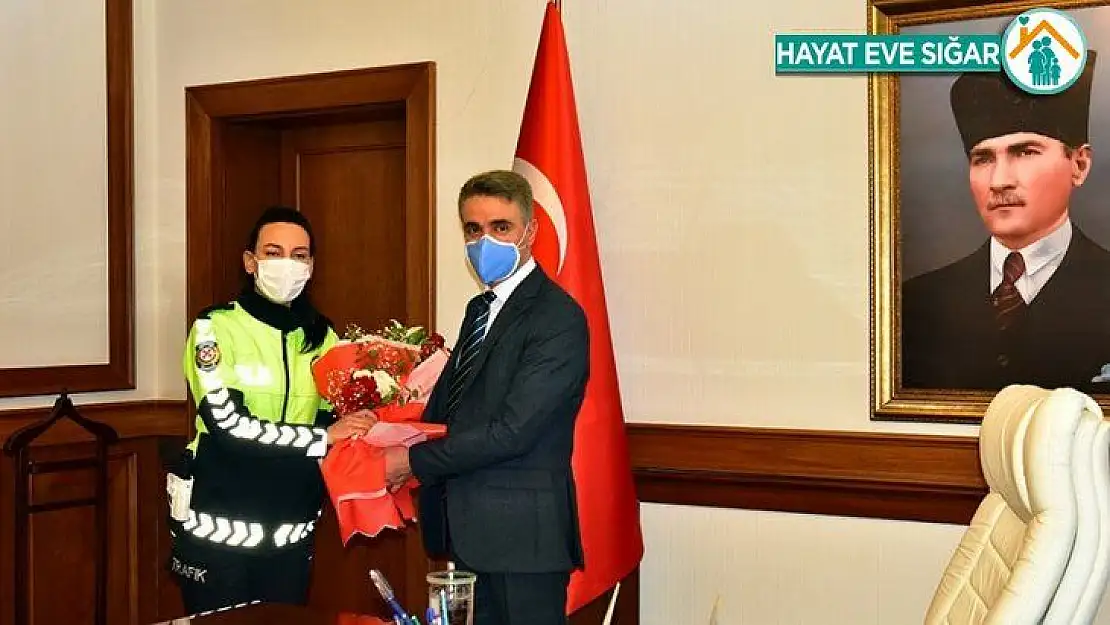 Emniyet teşkilatından Vali Baruş'a 175. kuruluş yılı ziyareti