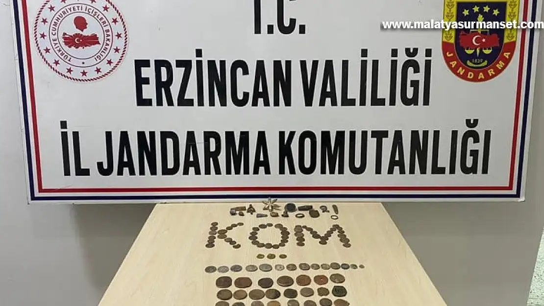 Erzincan'da 116 adet tarihi eser ele geçirildi