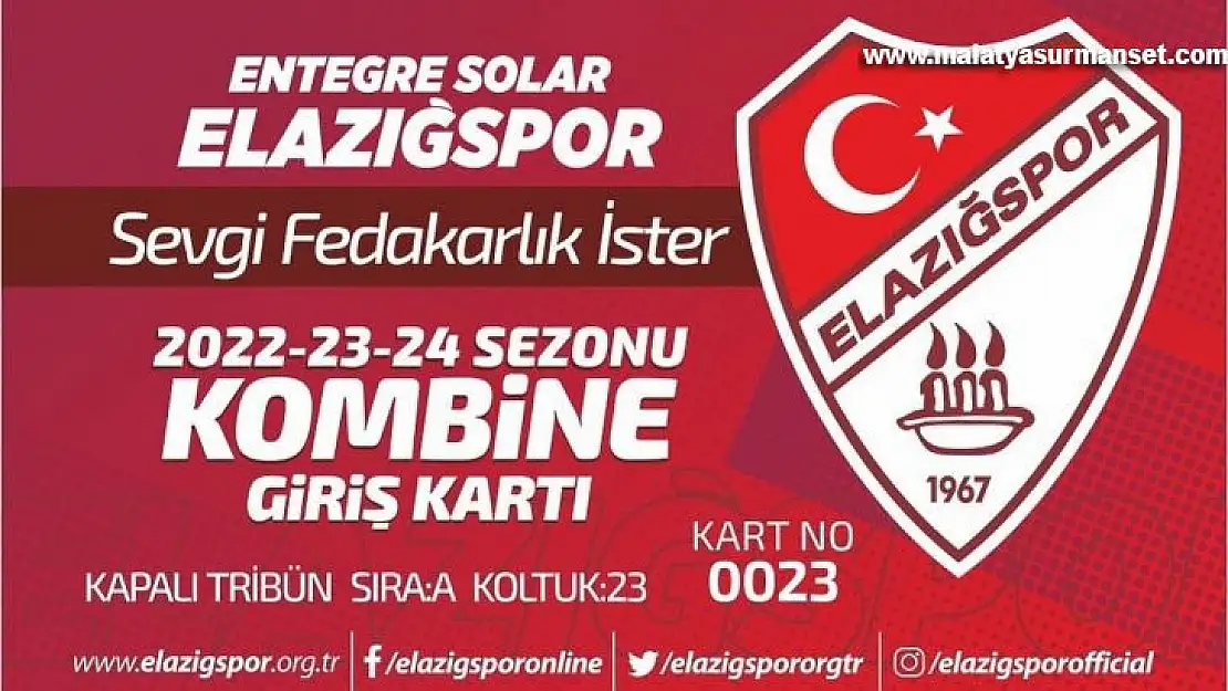 ES Elazığspor'dan kombine bilet kampanyası