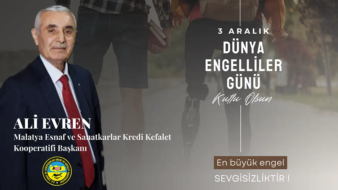 ESKKB Başkan Evren 3 Aralık Dünya Engelliler Günü Mesajı