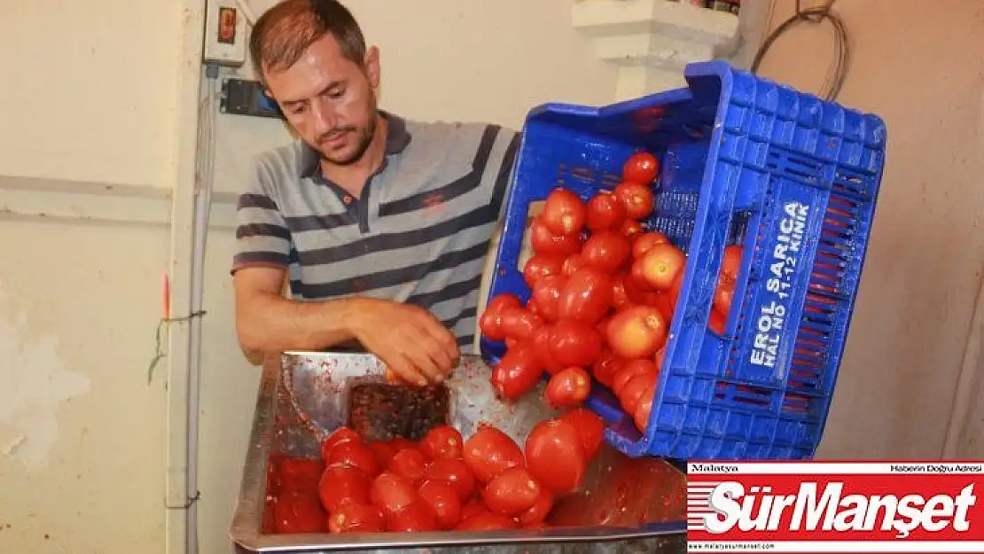 Ev yapımı salça sezonu başladı