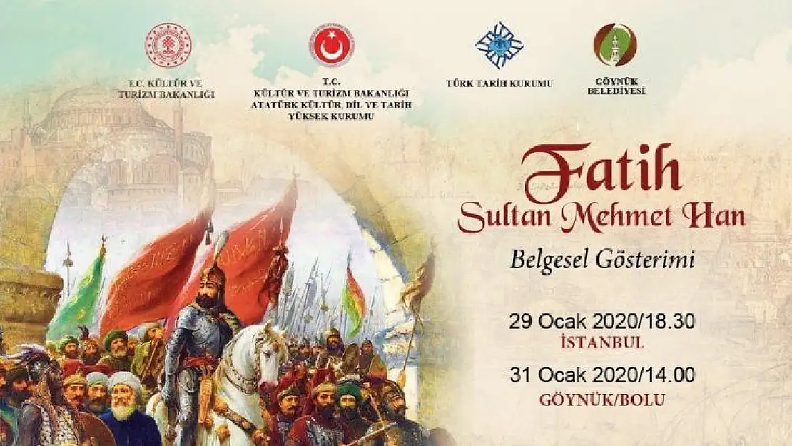 Fatih Sultan Mehmet Han belgeseli izleyiciyle buluşacak