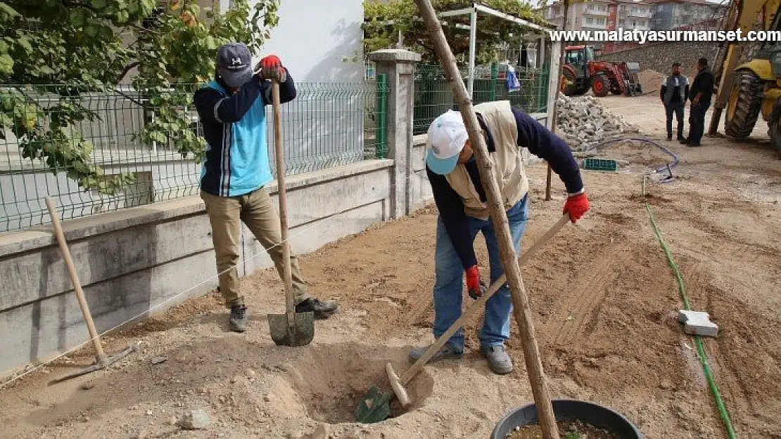 Fırat mahallesindeki yeni park yapımında sona yaklaşıldı