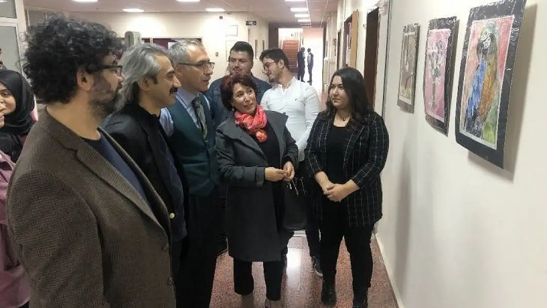 FÜ'de özgün baskı resim sergisi