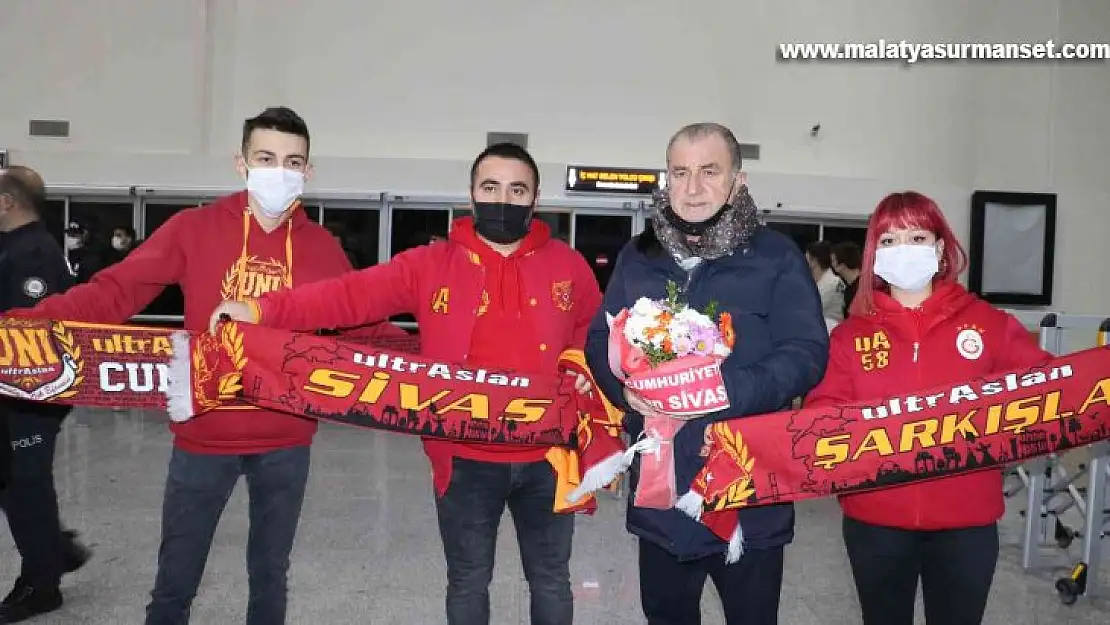 Galatasaray'a Sivas'ta coşkulu karşılama