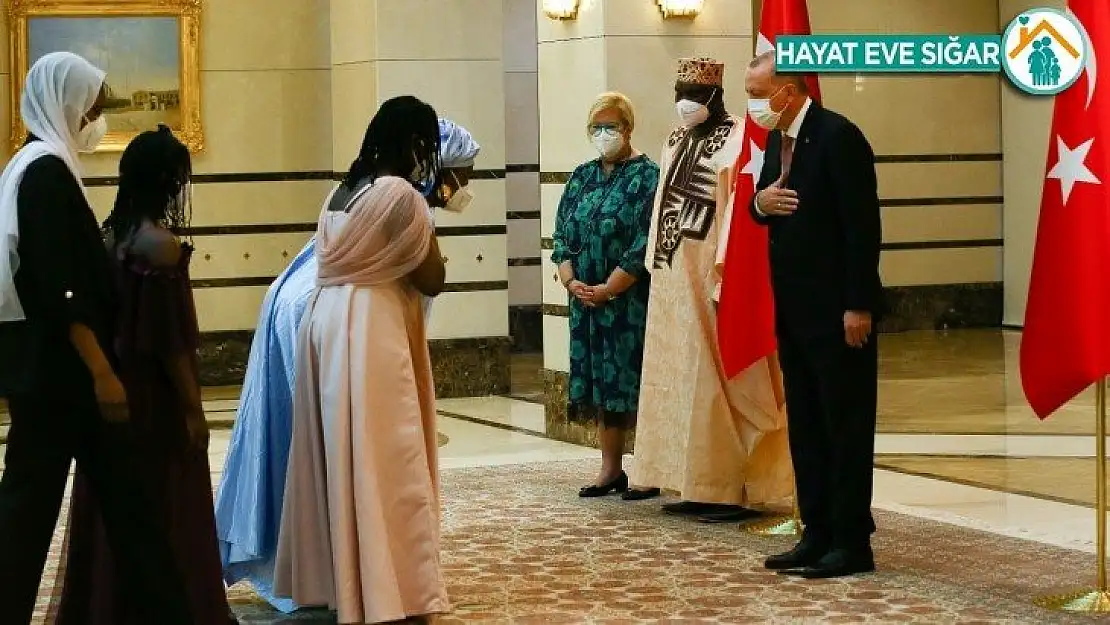 Gambiya Büyükelçisi Njie, Cumhurbaşkanı Erdoğan'a güven mektubu sundu