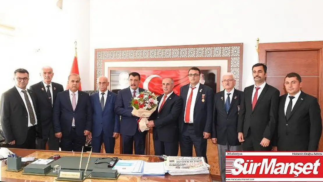 Gazi derneklerinden Başkan Gürkan'a Ziyaret