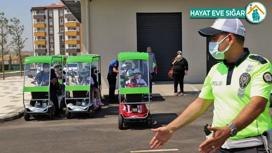 Gaziantep'in  ilk trafik eğitim parkında eğitimler başladı