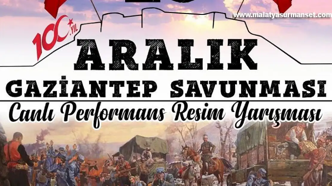 Gaziantep Savunması için temalı canlı resim yarışması