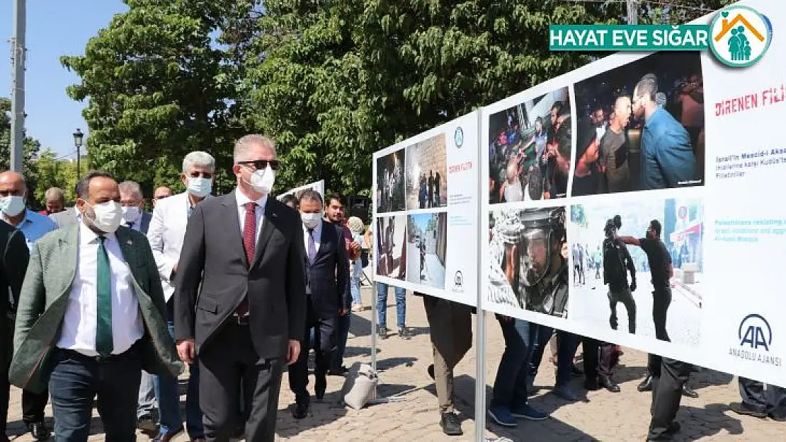 Gaziantep'te, 'Direnen Filistin' fotoğraf sergisi açıldı