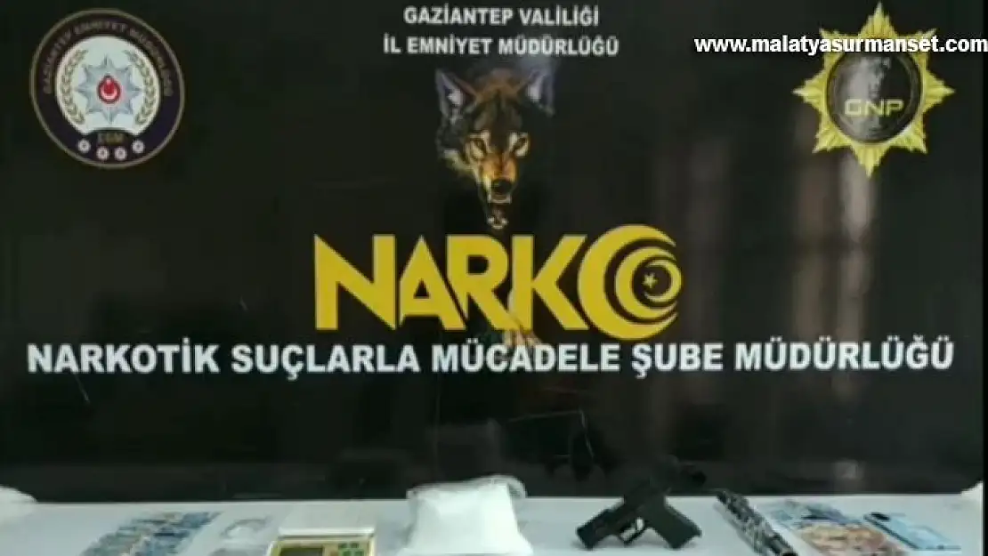 Gaziantep'te 1 kilogram metamfetamin ele geçirildi