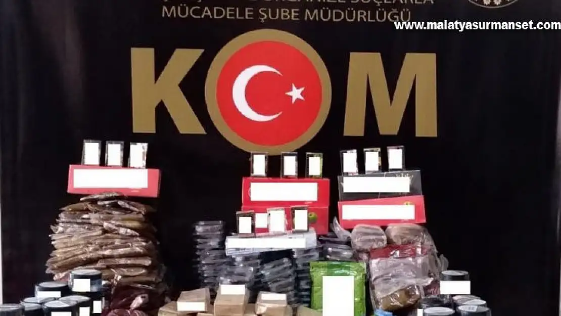 Gaziantep'te 134 kilogram kaçak nargile tütünü ele geçirildi