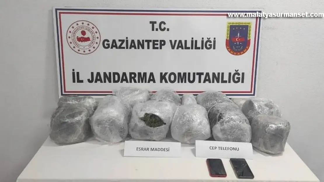 Gaziantep'te 15 kilo esrar ele geçirildi