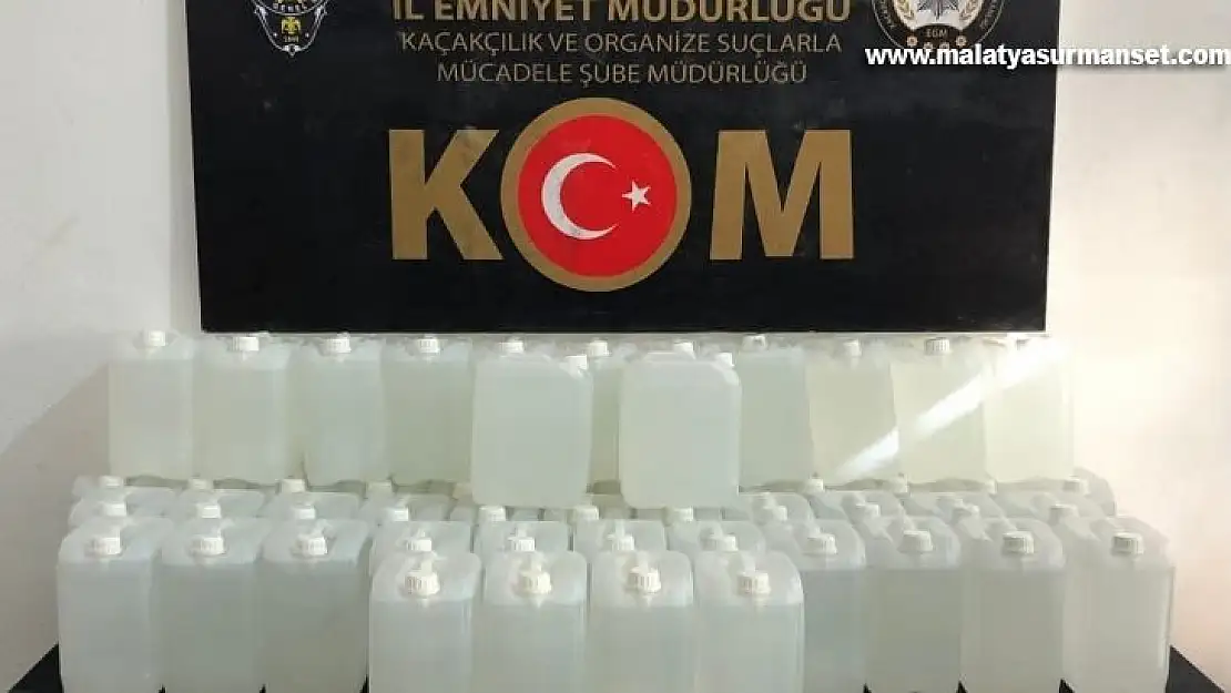 Gaziantep'te 270 litre etil alkol ele geçirildi