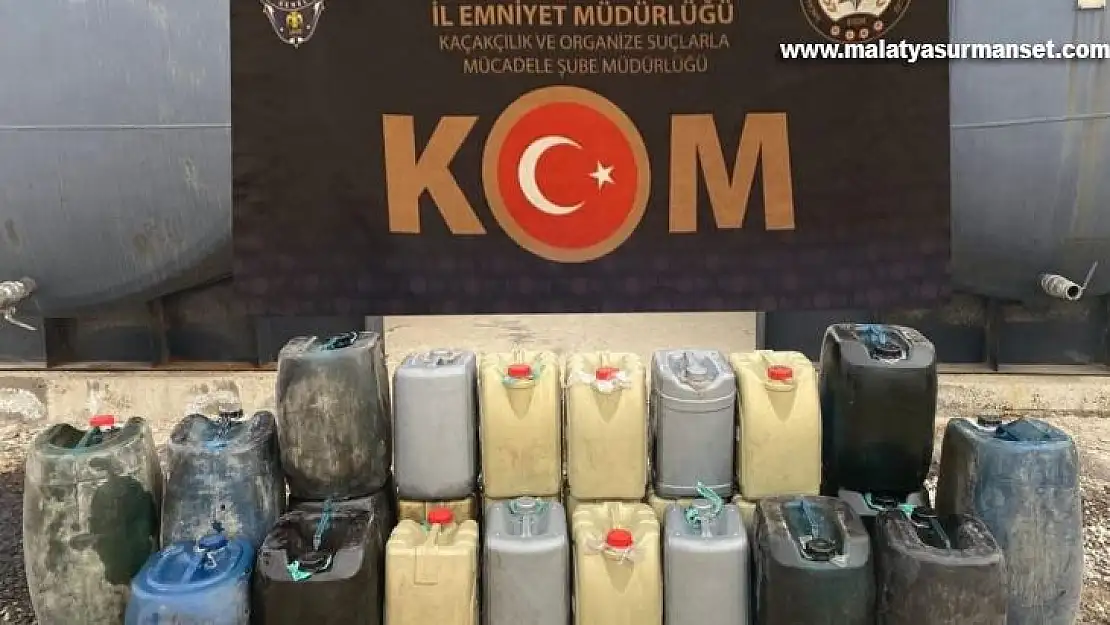 Gaziantep'te 620 litre kaçak akaryakıt ele geçirildi