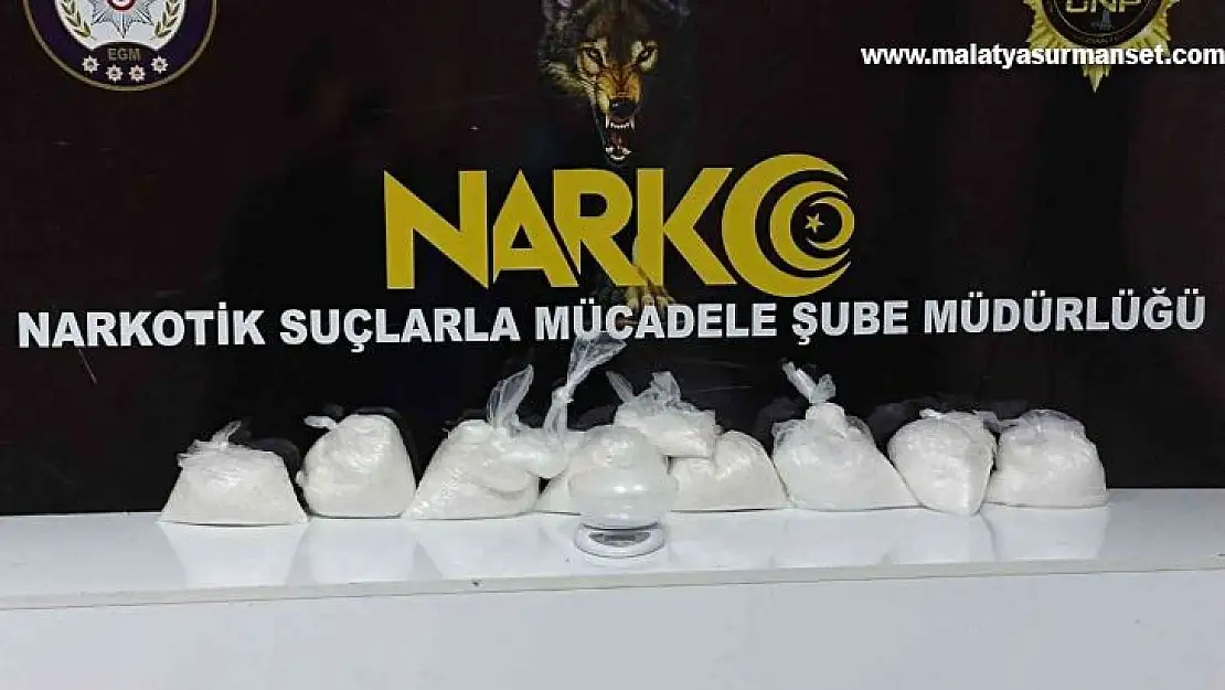 Gaziantep'te 8,5 kilo uyuşturucu ele geçirildi
