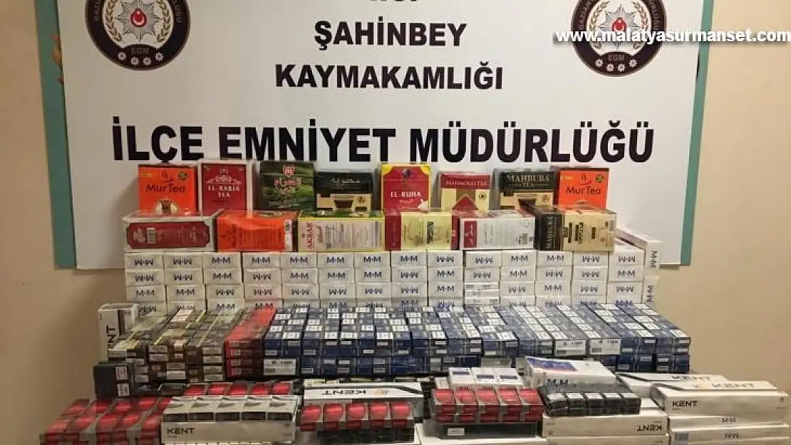 Gaziantep'te bin 528 paket gümrük kaçağı sigara ele geçirildi