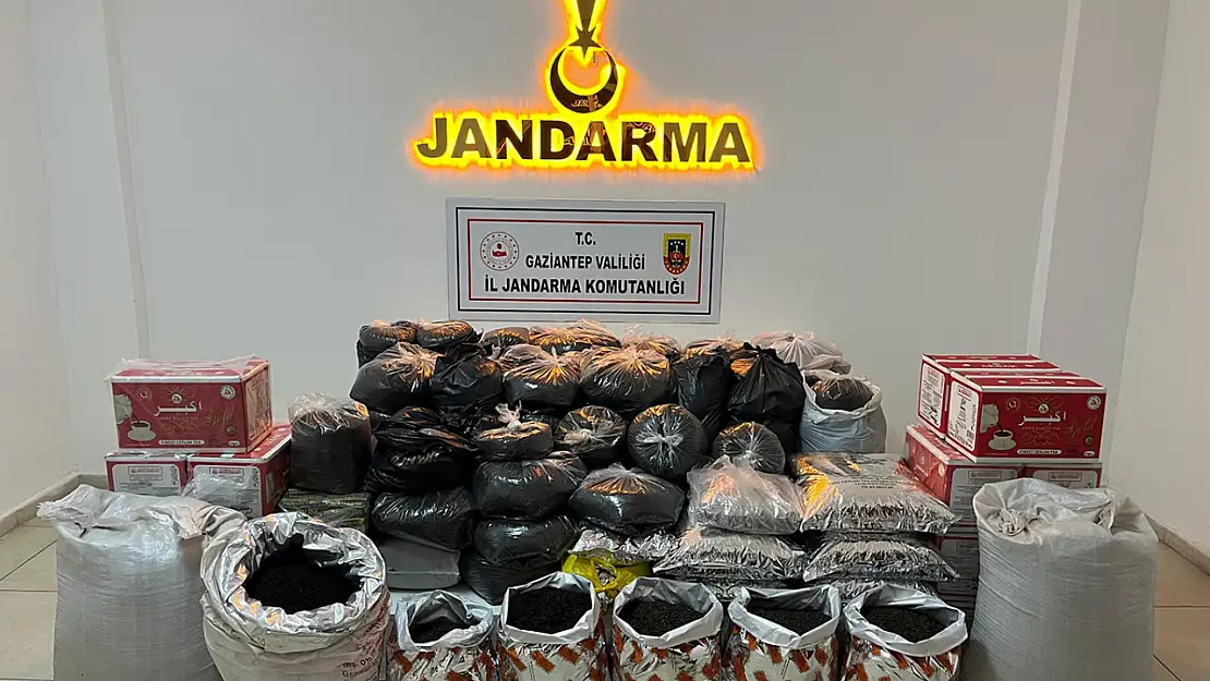 Gaziantep'te gümrük kaçağı çaya el konuldu