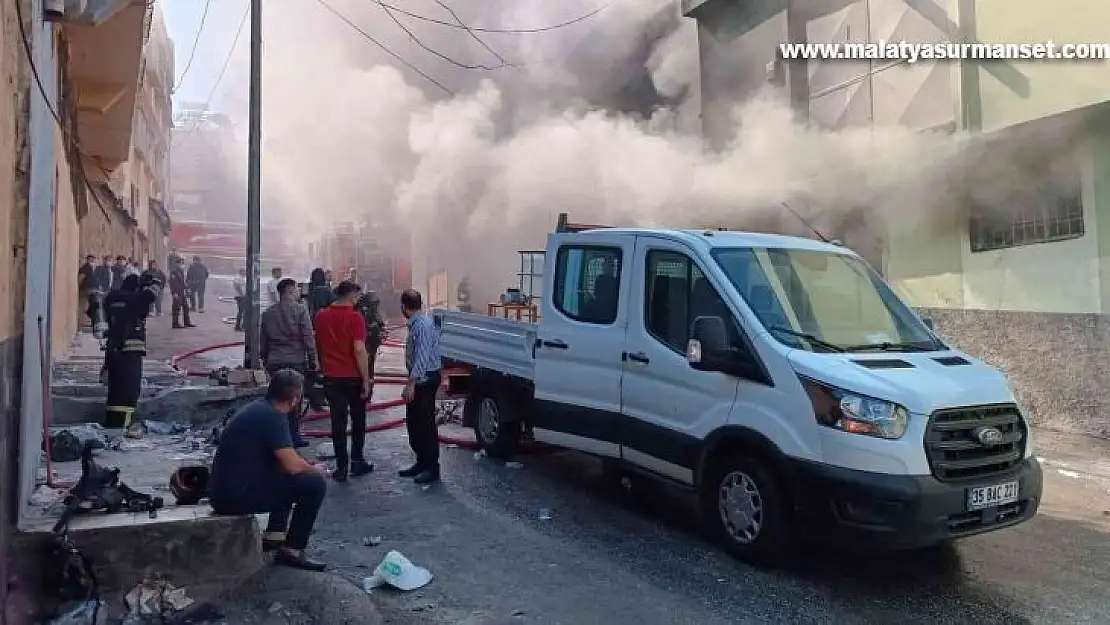 Gaziantep'te iplik atölyesinde yangın