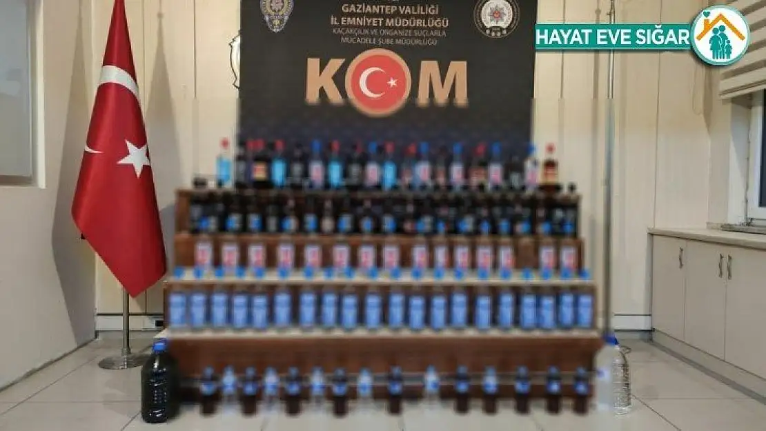 Gaziantep'te kaçak içki operasyonu