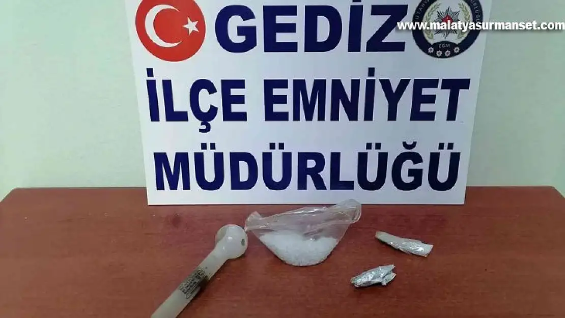 Gediz'de uyuşturucuya 1 tutuklama