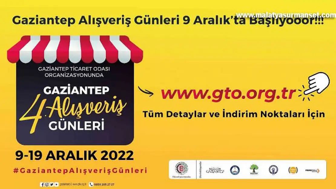 Geleneksel Gaziantep Alışveriş Günleri 9 Aralık'ta başlıyor.