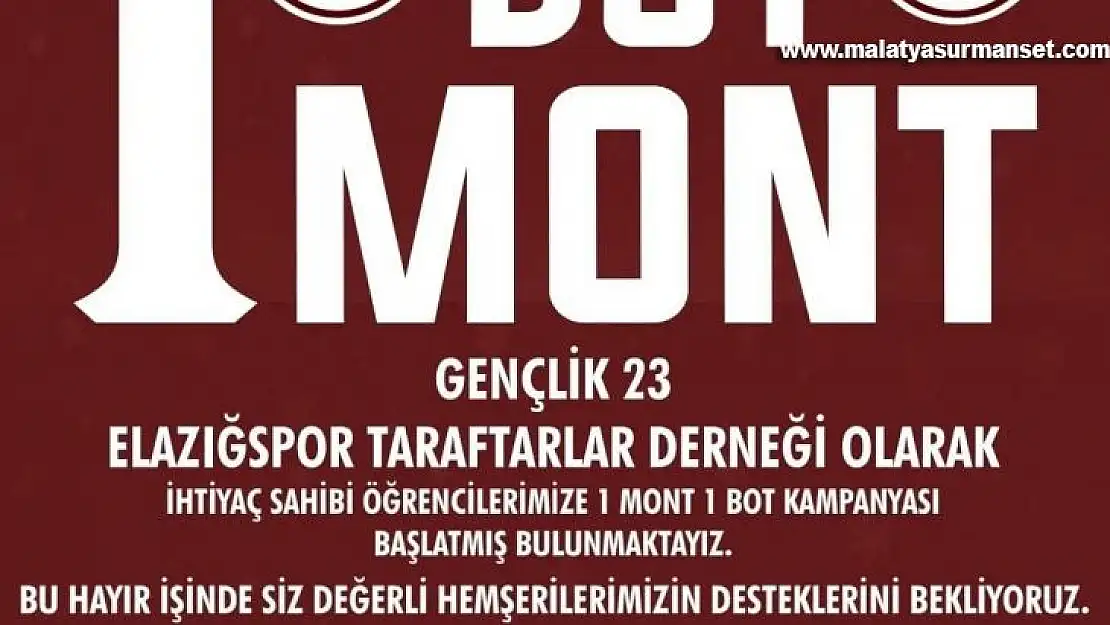 Gençlik 23'ten '1 Bot, 1 Mont' kampanyası