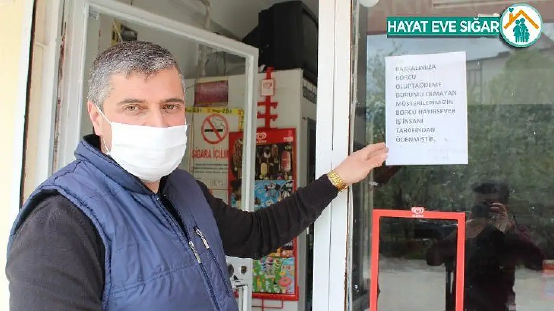 Gizli hayırsever bakkala girdi, 10 bin TL'lik borcu kapattı