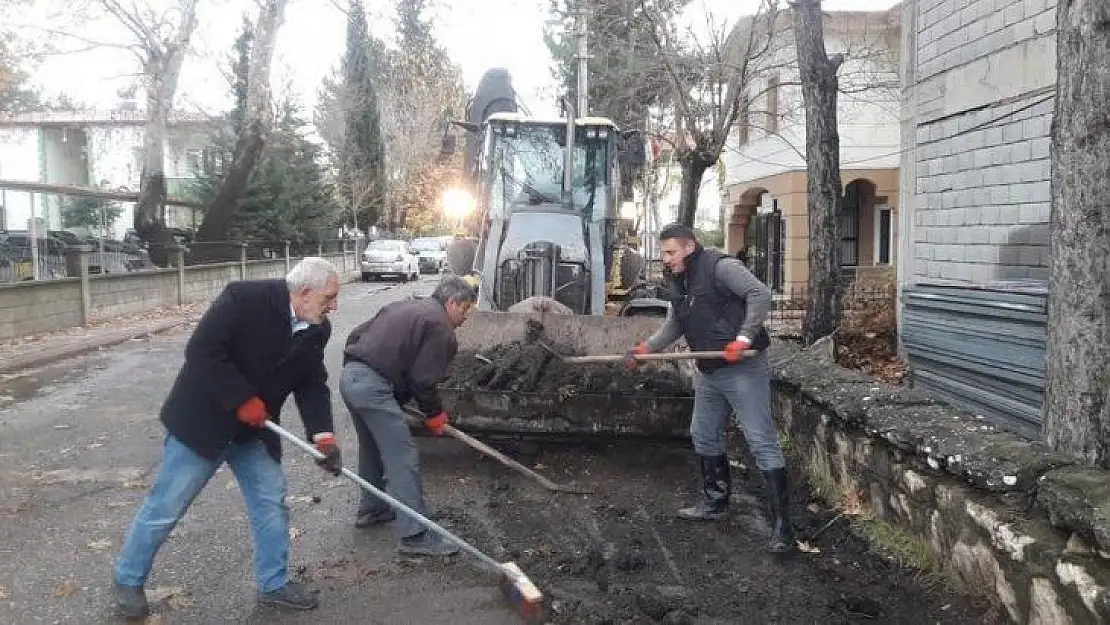 Gölbaşı Belediyesi inşaat ekipleri aralıksız çalışıyor