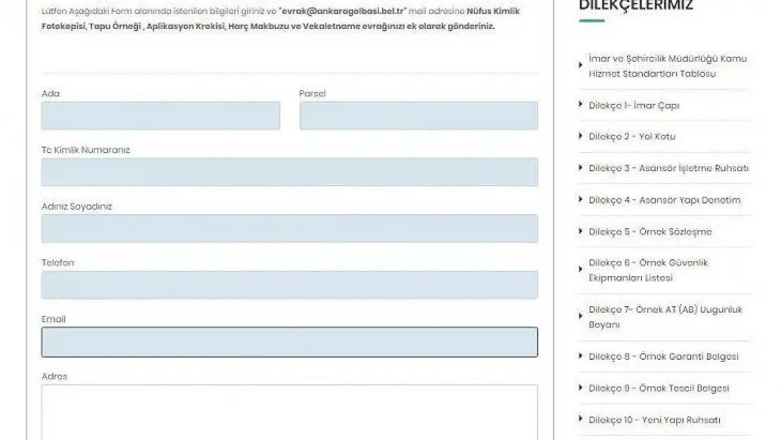 Gölbaşı Belediyesinden sosyal mesafe uygulaması