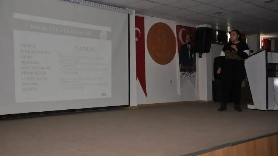 Gölbaşı ilçesinde kadına yönelik şiddet semineri