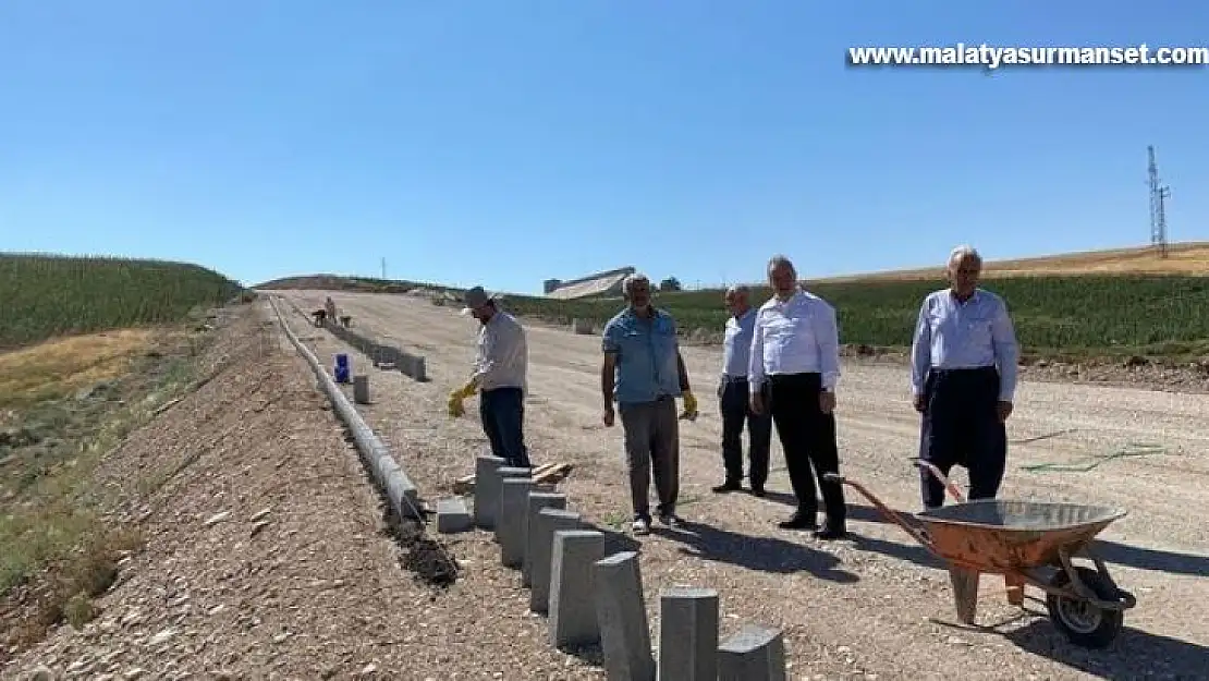 Güney Batı Çevre Yolu kaldırım çalışmaları devam ediyor