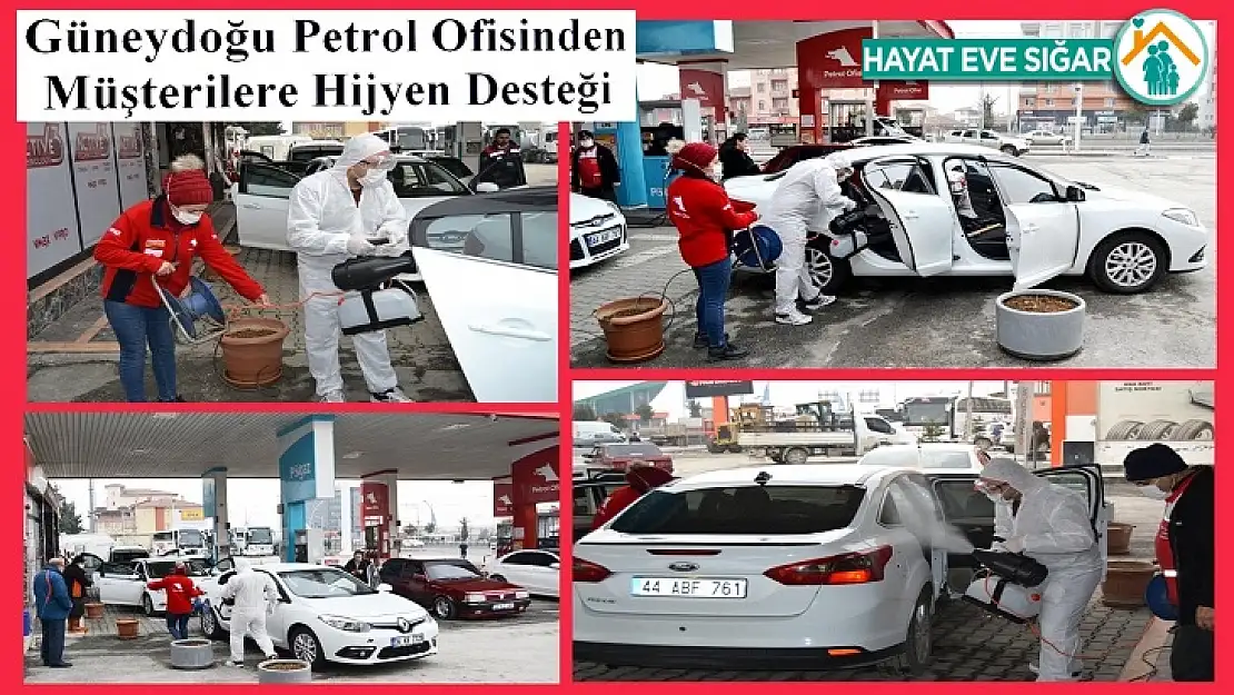 Güneydoğu Petrol Ofisinden Müşterilere Hijyen Desteği