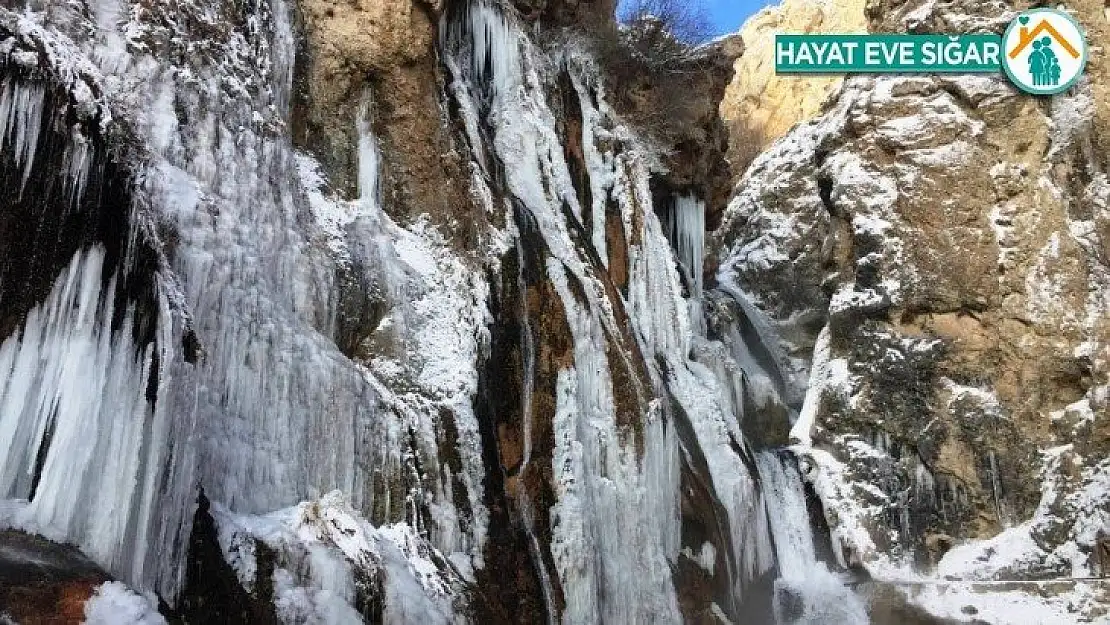 Günpınar Şelalesi dondu