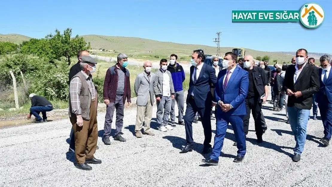 Gürkan, asfalt çalışmalarını inceledi