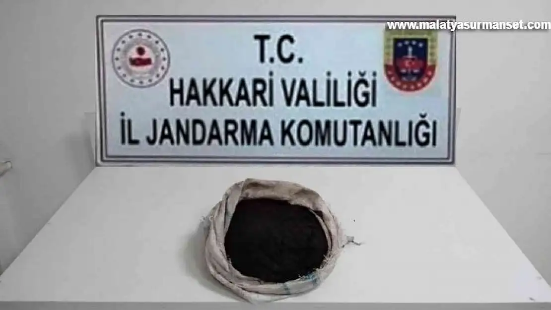 Hakkari'de 14 kilo eroin ele geçirildi