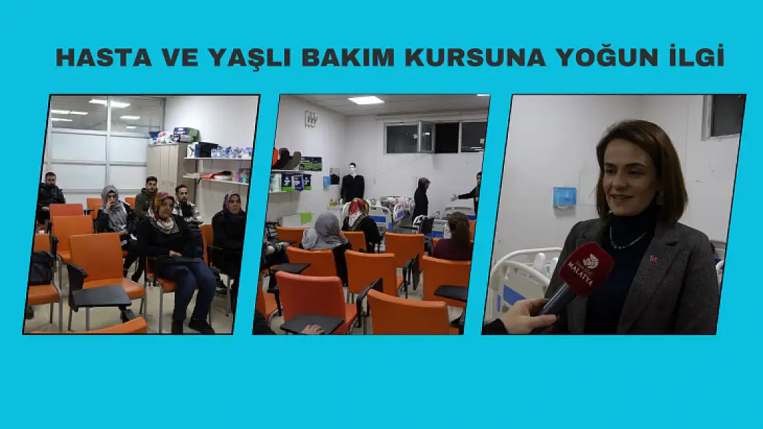 Hasta Ve Yaşlı Bakım Kursuna Yoğun İlgi