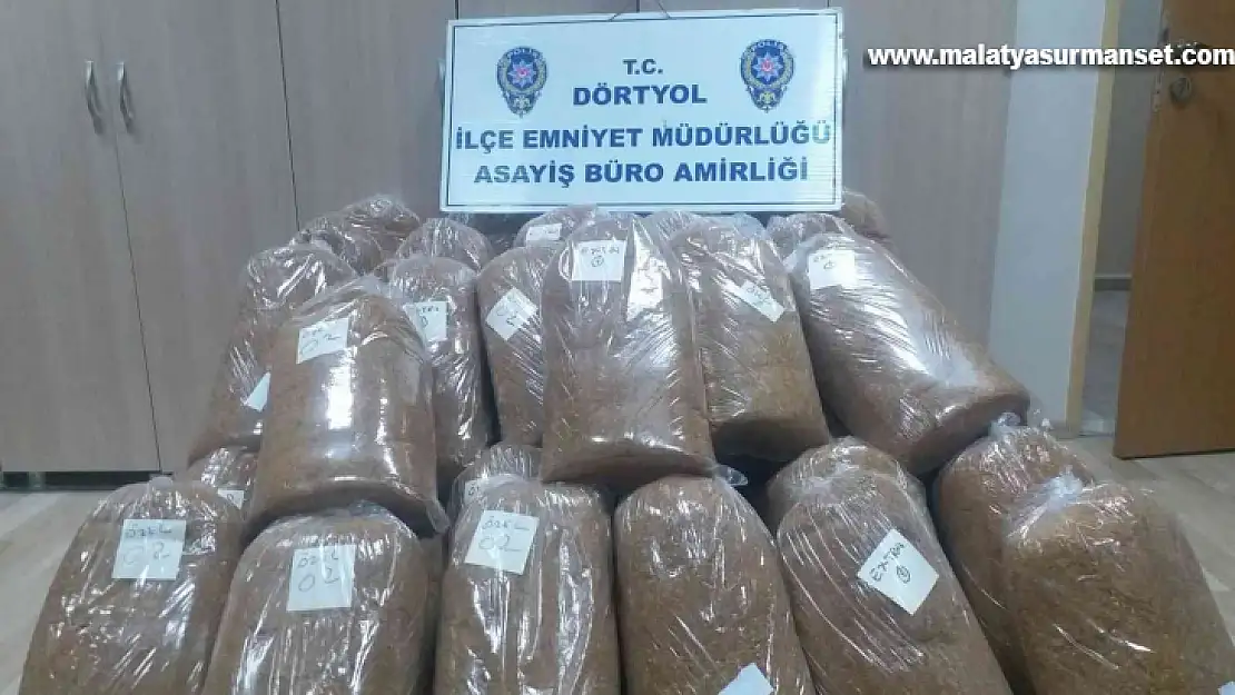 Hatay'da 435 kilo kaçak tütün ele geçirildi