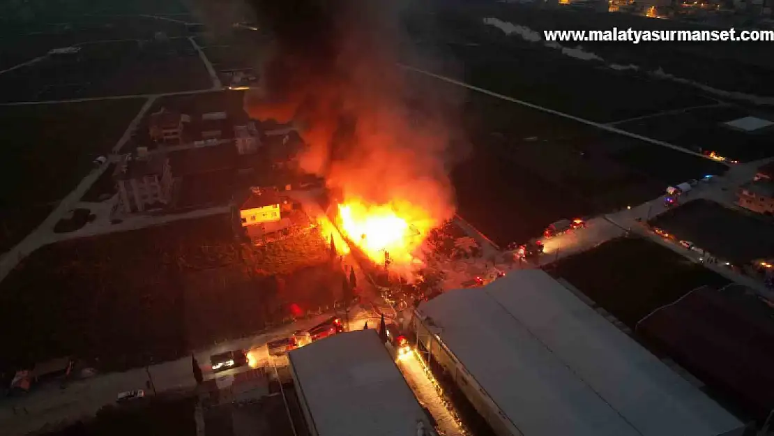 Hatay'da fabrika yangını